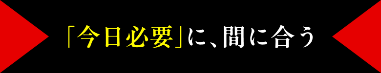 今日必要にまにあう